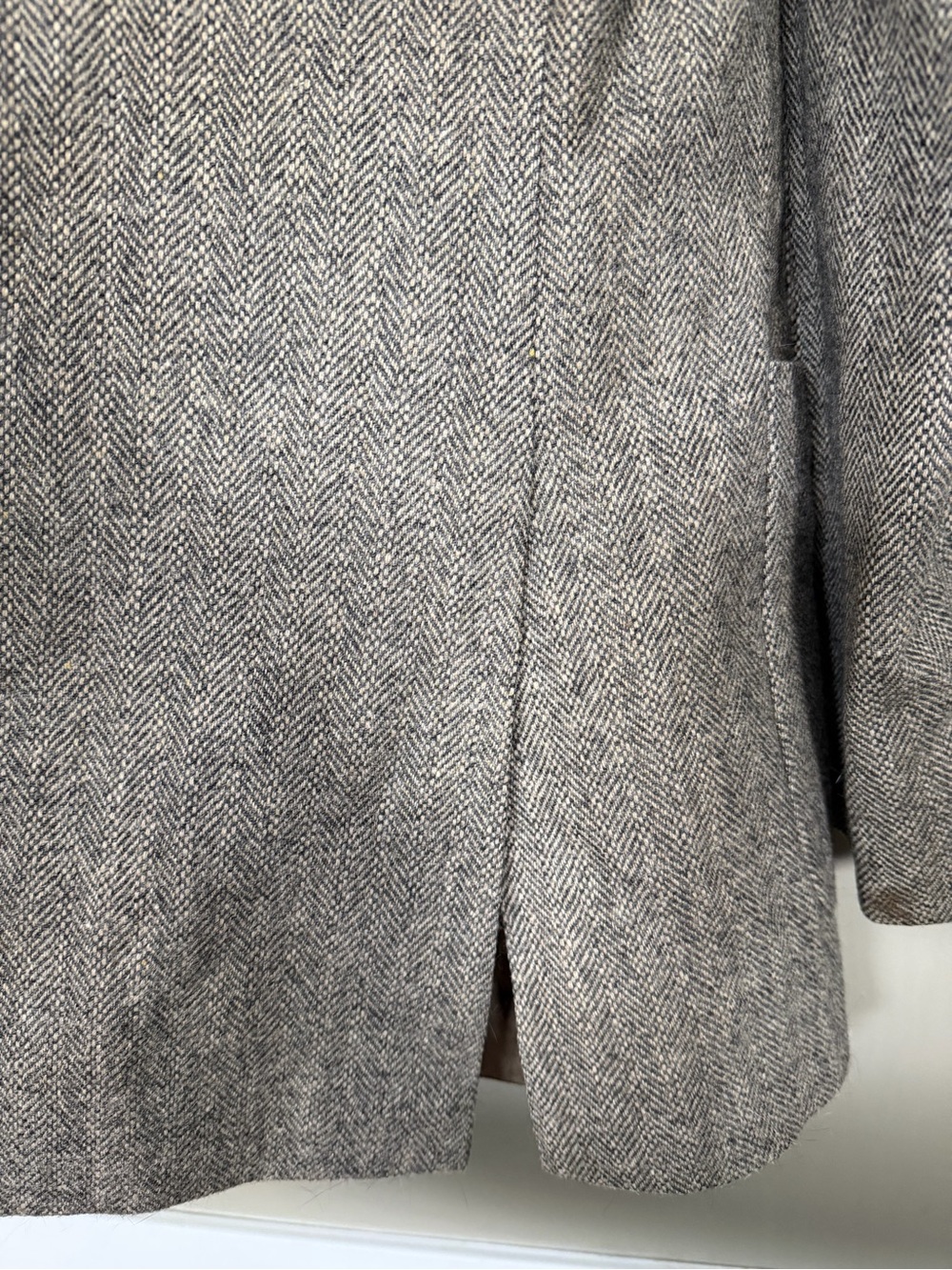 Vintage Yves Saint Laurent Pour Homme Wool Herringbone Blazer Men’s 42 - Picture 11 of 12